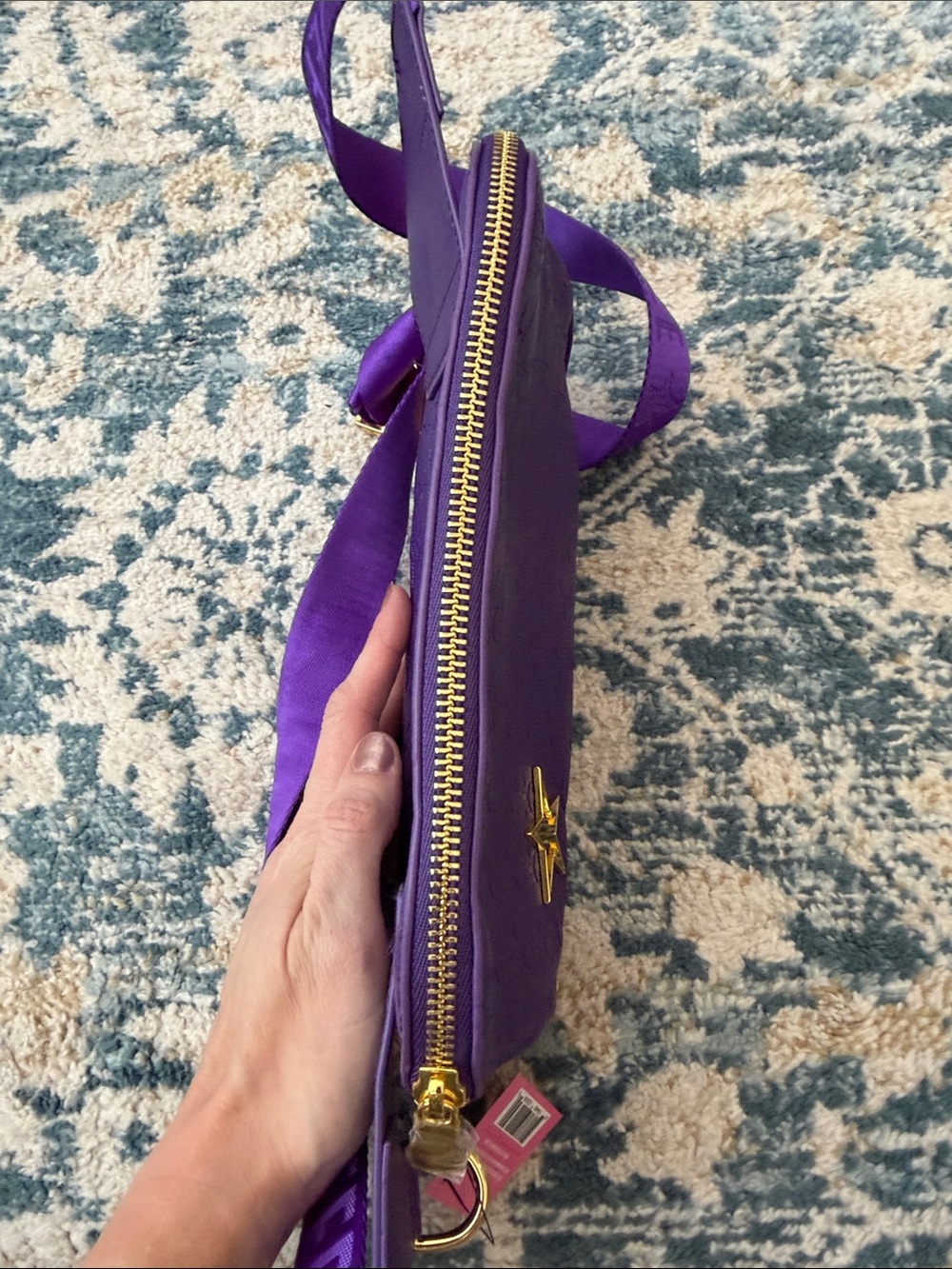 Jeffree Star Purple Star Accent Crossbody Belt Bag - Picture 7 of 12